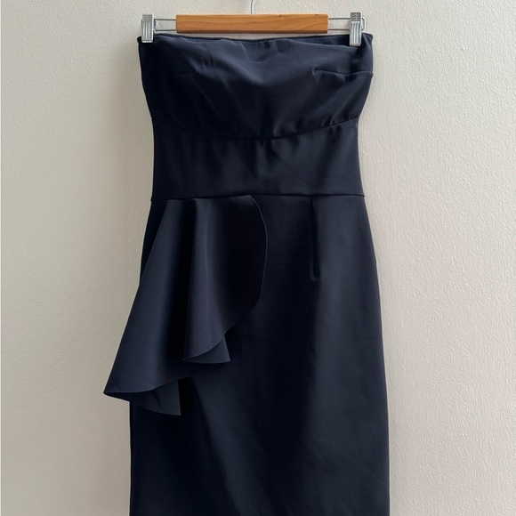 Christies A Porter Black Strapless Bodycon Cocktail Dress Small - Picture 5 of 8